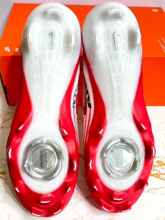 Nike Zoom Vapor Elite 1 Football Cleats Sizes 9 & 9.5 FB3288-102 White Red main image 4